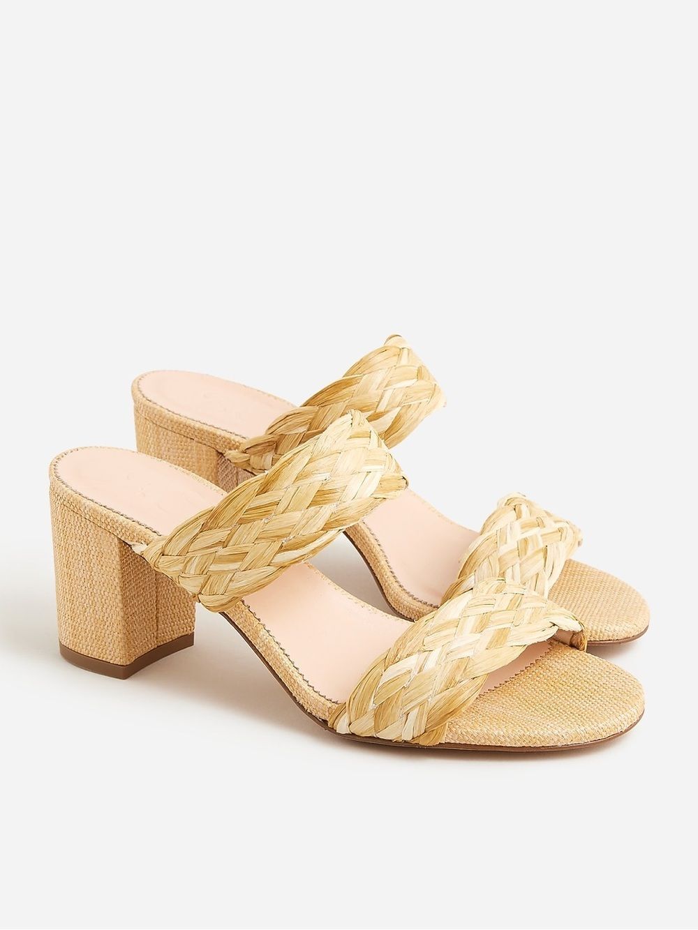J.Crew Raffia Heel Sandals 7.5